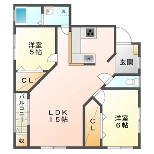 ベイトシャローム【2階】の間取り