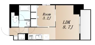 レオンコンフォート北浜【8階】の間取り