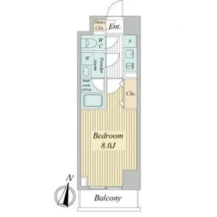 トゥールタ二日町【9階】の間取り