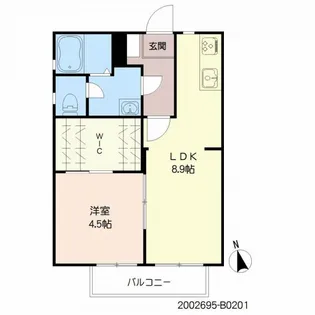 アネックス鍋島 B棟【2階】の間取り
