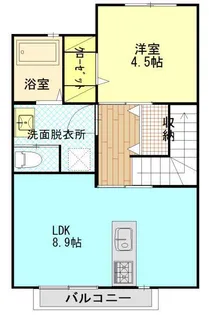 アヴニール B棟【2階】の間取り