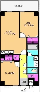コンフォート栄【5階】の間取り