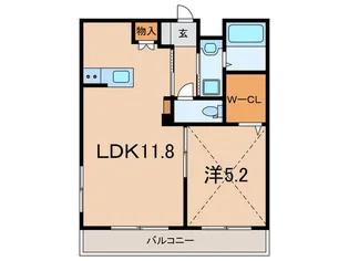 Mica Eleno Kurakuen【1階】の間取り