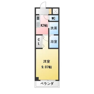 Cherissent御前場【2階】の間取り