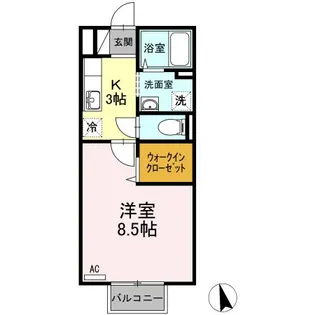 パストラル・コンフォート【2階】の間取り