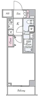 GENOVIA川崎鈴木町skygarden【2階】の間取り