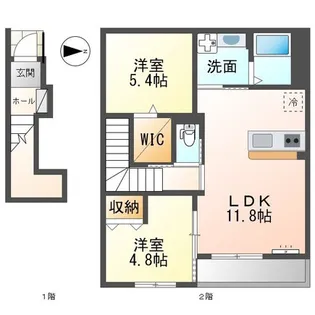 マーヴェラス大谷【2階】の間取り