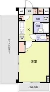 プレステージ桜坂【4階】の間取り