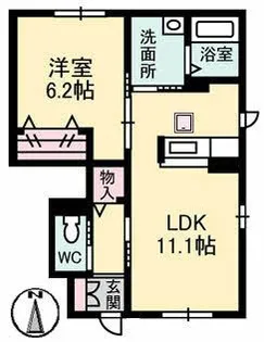 シャーメゾン晟【1階】の間取り