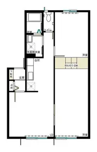 カルティエ・グラシュー【2階】の間取り
