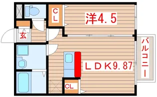サニープレイス小松島II【1階】の間取り