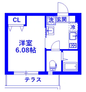 NSGATE大宮B【1階】の間取り