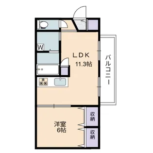 シュヴァル新宿【3階】の間取り