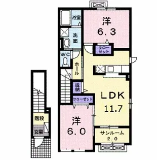 ファイン・フォレスト・ネオ【2階】の間取り