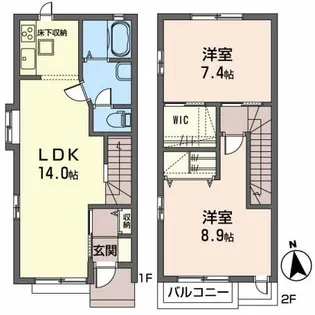 ファミーユサシンVの間取り