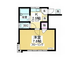 ドリームパレス長瀬II【1階】の間取り