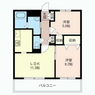 サンボナール【2階】の間取り