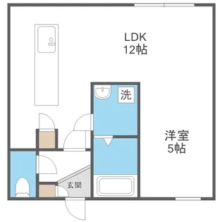PROUD南郷(プラウド南郷)【1階】の間取り