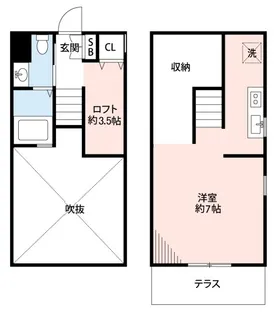 アパートメントカサイ II【1階】の間取り