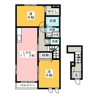 casa bonita【2階】の間取り