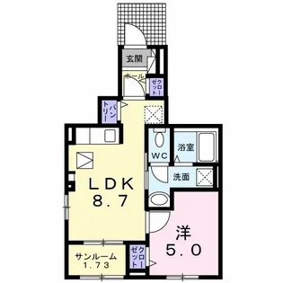 コテドパルクI【1階】の間取り