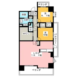 グレイス覚王山【9階】の間取り