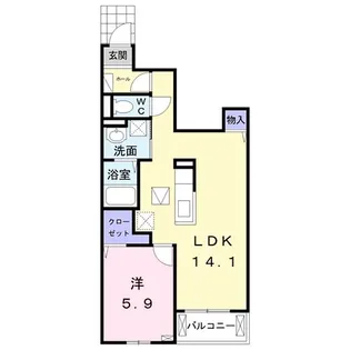 サンモール丸山III【1階】の間取り