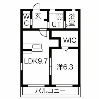 アンディーン B【1階】の間取り
