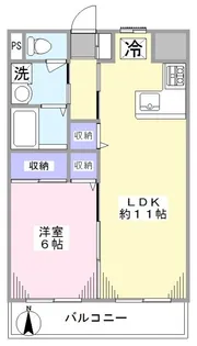 第6グリーンハイツ【3階】の間取り