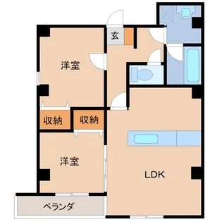 シティメゾン土浦【5階】の間取り