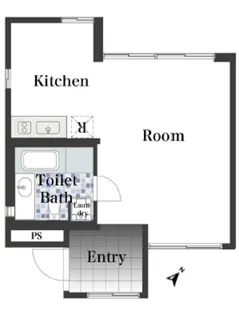 メゾンデュディズイット【1階】の間取り