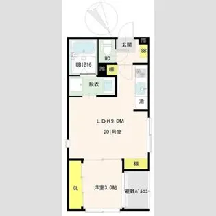 PRIME智明【2階】の間取り