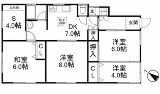 レッドハウス【1階】の間取り