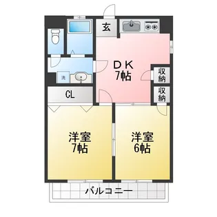 大村宮東マンション【3階】の間取り
