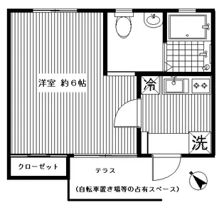 YUI東山【1階】の間取り