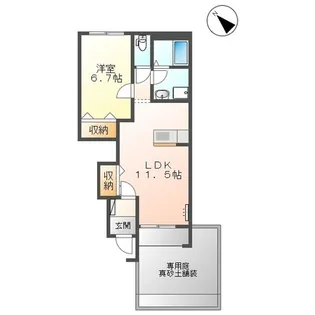 エスペランス【1階】の間取り