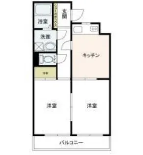 マイキャッスル淵野辺【1階】の間取り