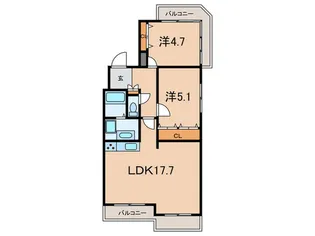 アリストコート芦屋の間取り
