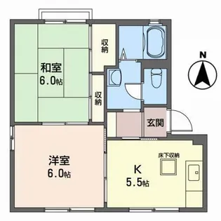 カーサ向陽【1階】の間取り