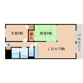 ファミーユ南高田【1階】の間取り