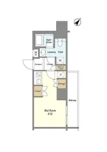 リビオメゾン勝どき【7階】の間取り
