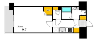 コンフォート東白島【6階】の間取り