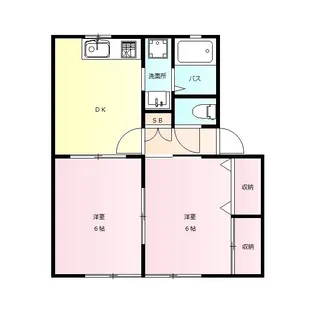 サニーウェル【2階】の間取り