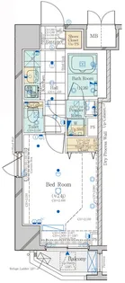 コンシェリア新橋 MASTER’S VILLA【6階】の間取り