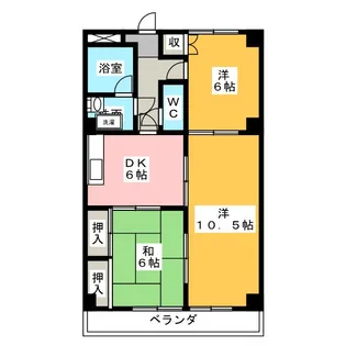 サンライトM.III【2階】の間取り