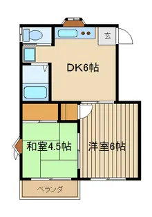 クレセント中丸【2階】の間取り