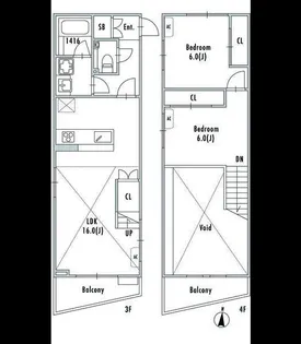 GRANPASEO 阿佐ヶ谷II【3階】の間取り