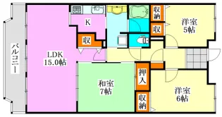 LEO拾八番館【4階】の間取り