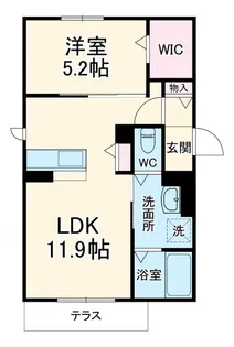 ルミエール【1階】の間取り