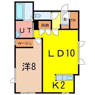 ハスコートたかすV【1階】の間取り